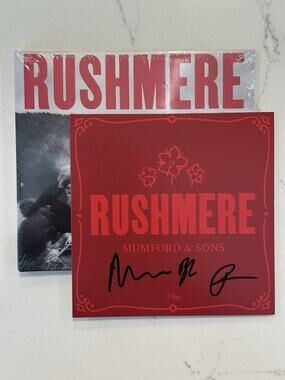 Mumford and Sons SIGNED RUSHMERE CD W/AUTOGRAPHED INSERT NEW #3